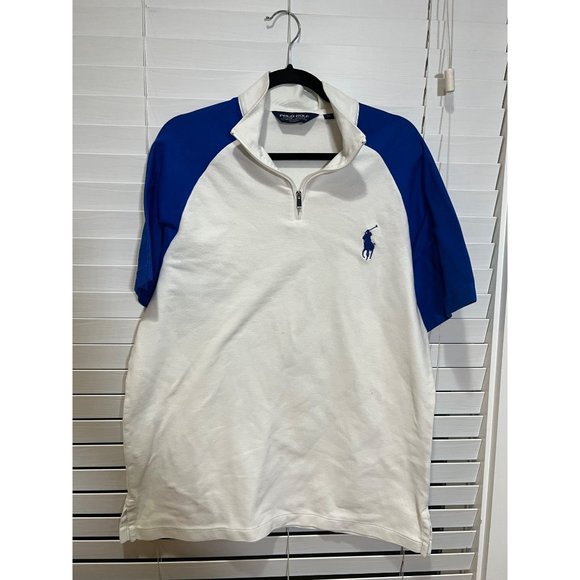 Vintage‎ Polo Golf Ralph Lauren Mens Zip Polo Shirt - Size XL - Picture 1 of 5